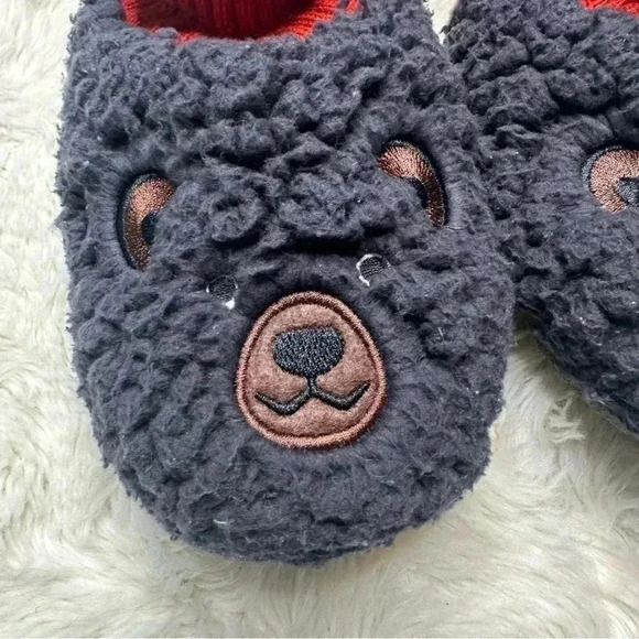 K. Bell  Sherpa Socks Grey & Red Size Small - Picture 3 of 16